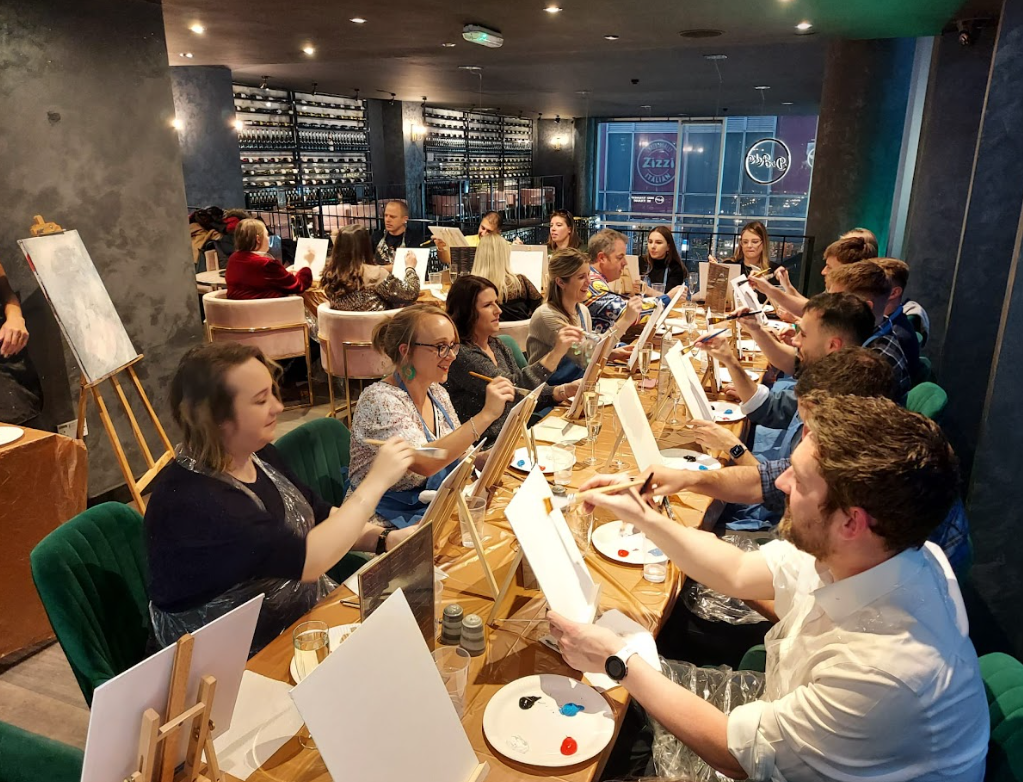 SJ company painting event